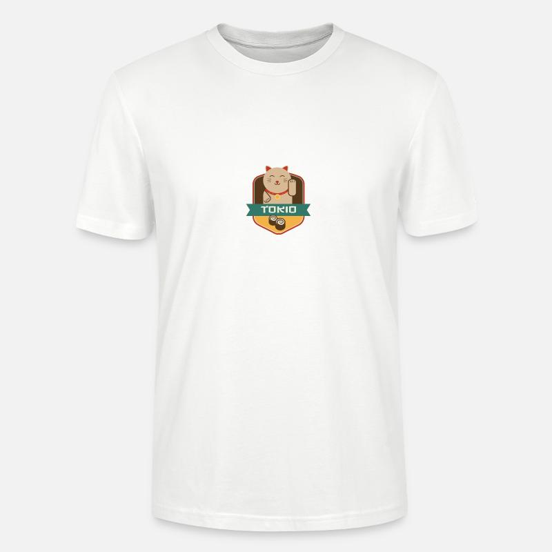 Katze in Tokyo - Stanley/Stella Unisex Bio-T-Shirt CRAFTER - Weiß