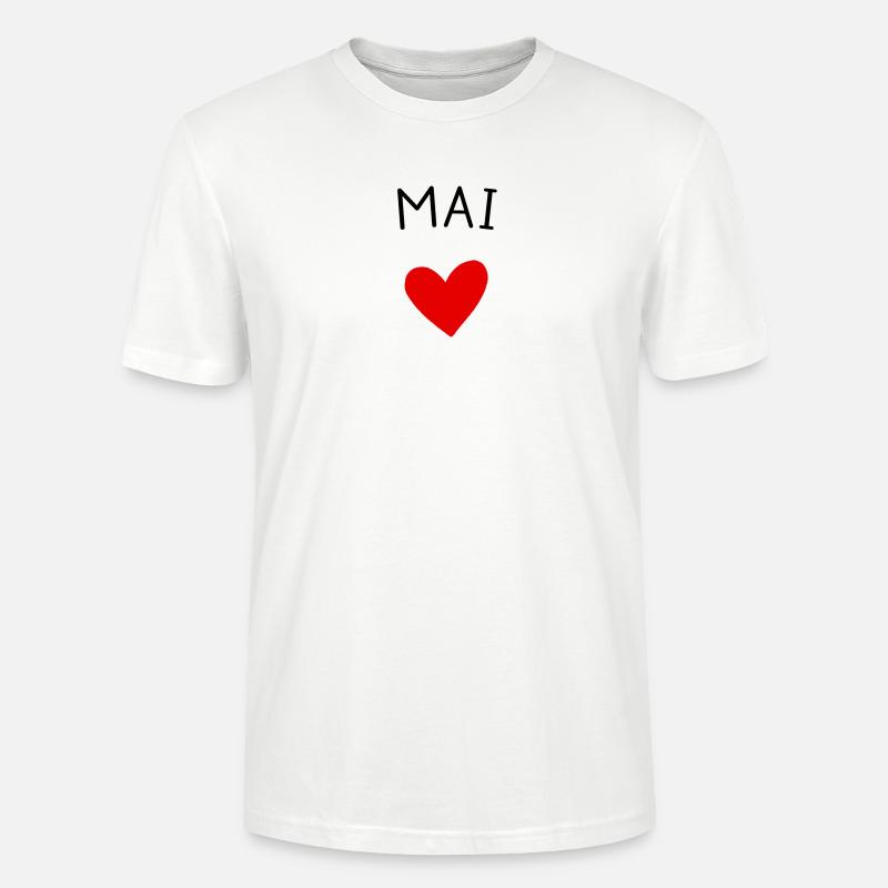 Werdende Mutter May – Baby unterwegs ❤️ - Stanley/Stella Unisex Bio-T-Shirt CRAFTER - Weiß