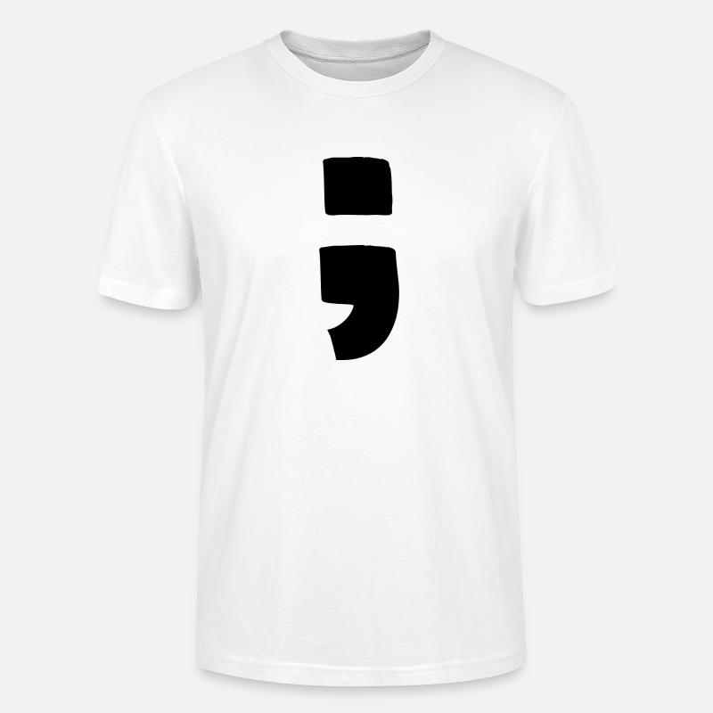 Semikolon - Stanley/Stella Unisex Bio-T-Shirt CRAFTER - Weiß
