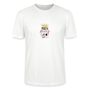 Roi de pique - T-shirt bio CRAFTER Stanley Stella Unisexe - blanc - Devant - Alina (178cm) & Michal (187cm)