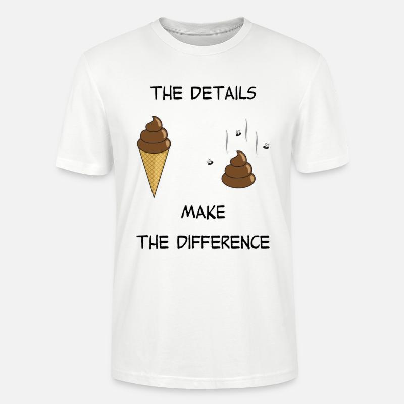 Eis oder kacken? - Stanley/Stella Unisex Bio-T-Shirt CRAFTER - Weiß