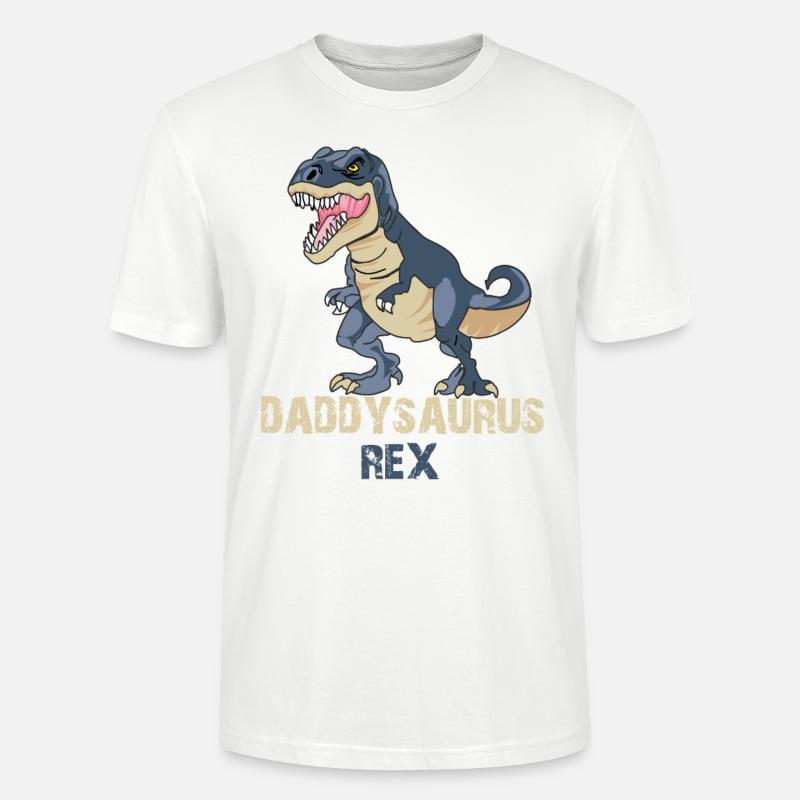 Daddysaurus Rex - Stanley/Stella Unisex Bio-T-Shirt CRAFTER - Weiß