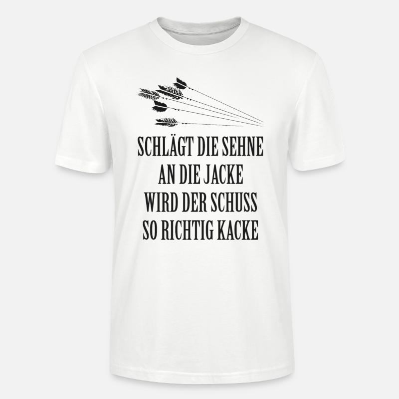 Bogenschießen - Stanley/Stella Unisex Bio-T-Shirt CRAFTER - Weiß