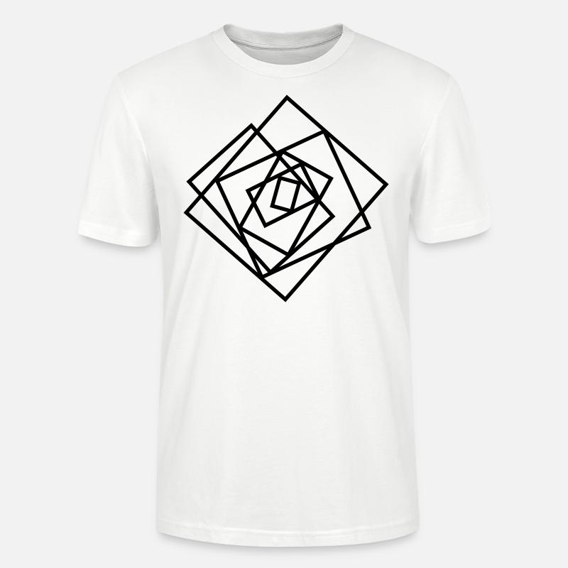 Rectangles abstraits / Art abstrait - T-shirt bio CRAFTER Stanley Stella Unisexe - blanc
