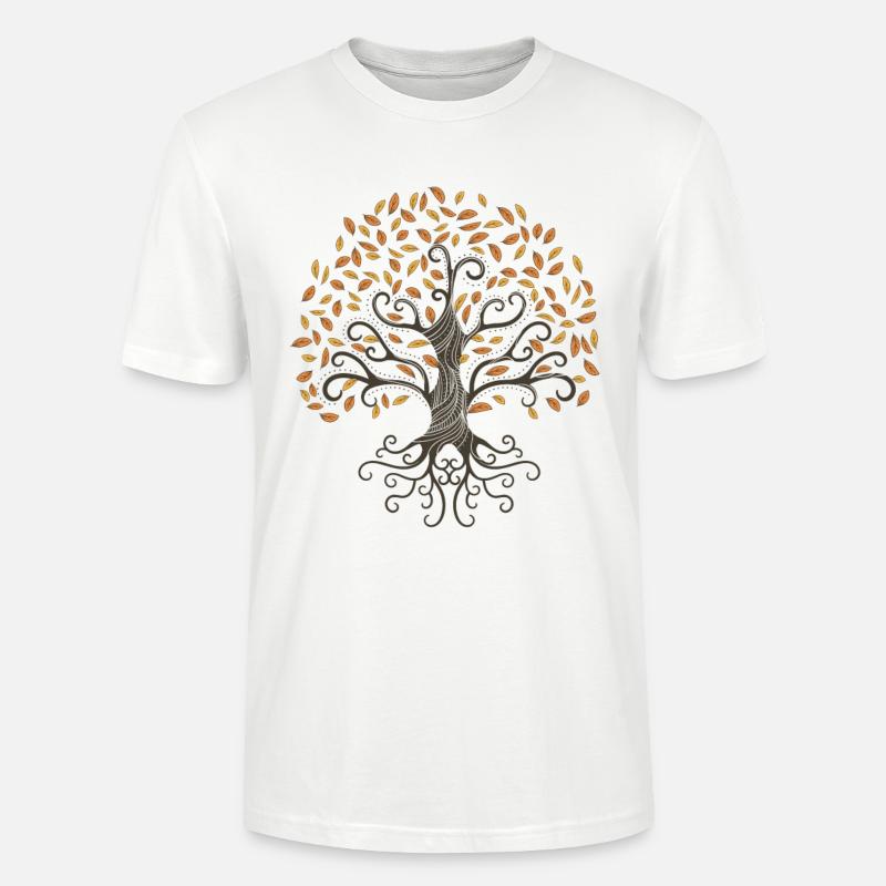 Herbstbaum - Stanley/Stella Unisex Bio-T-Shirt CRAFTER - Weiß