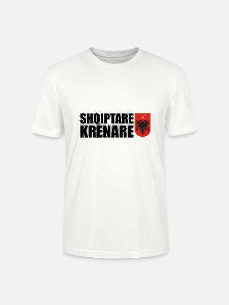Albanais du Kosovo | Cadeau de Shqiptar Albanie Balkans - T-shirt bio CRAFTER Stanley Stella Unisexe - blanc