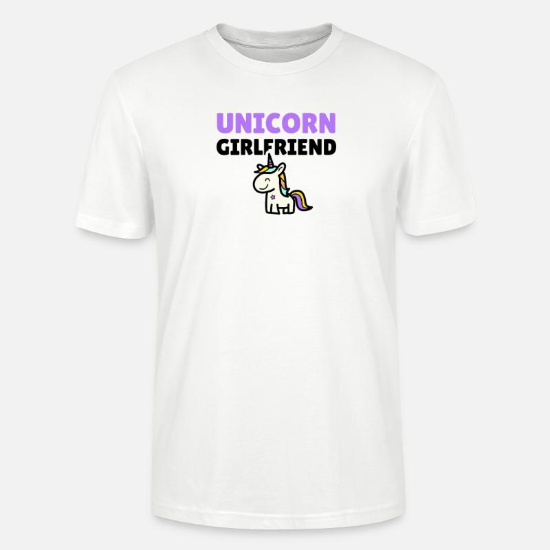 Unicorn Girlfriend - Stanley/Stella Unisex Bio-T-Shirt CRAFTER - Weiß