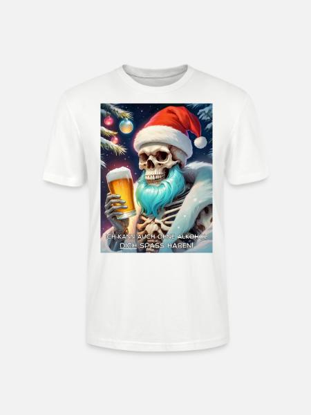 Weihnachten Skull Bier 2.9 - Stanley/Stella Unisex Bio-T-Shirt CRAFTER - Weiß