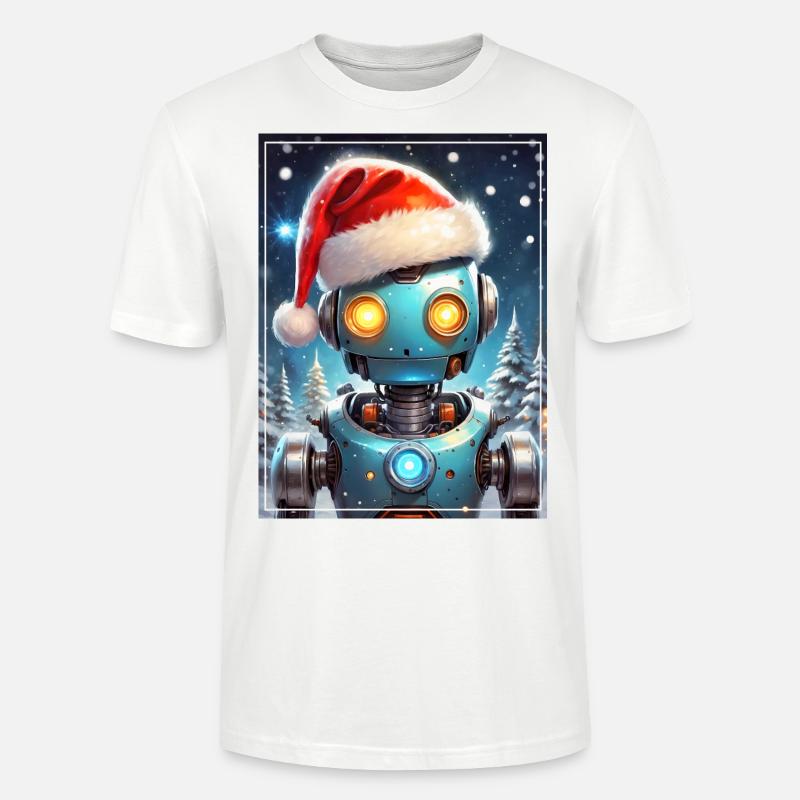 Winterlandschaft Robot 1.14 - Stanley/Stella Unisex Bio-T-Shirt CRAFTER - Weiß