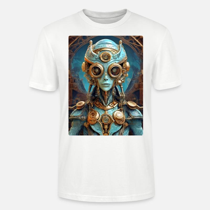 Steampunk Alien 1.12 - Stanley/Stella Unisex Bio-T-Shirt CRAFTER - Weiß