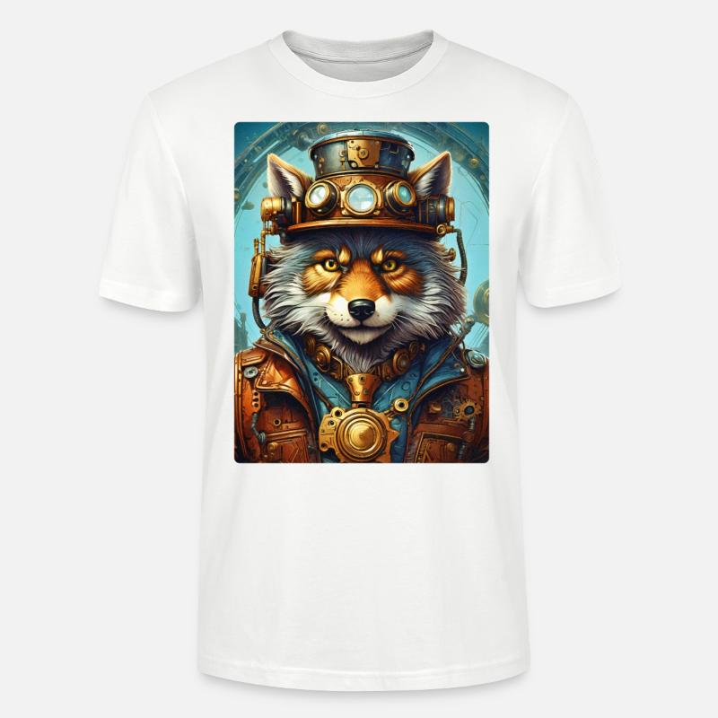 Steampunk Wolf 1.17 - Stanley/Stella Unisex Bio-T-Shirt CRAFTER - Weiß