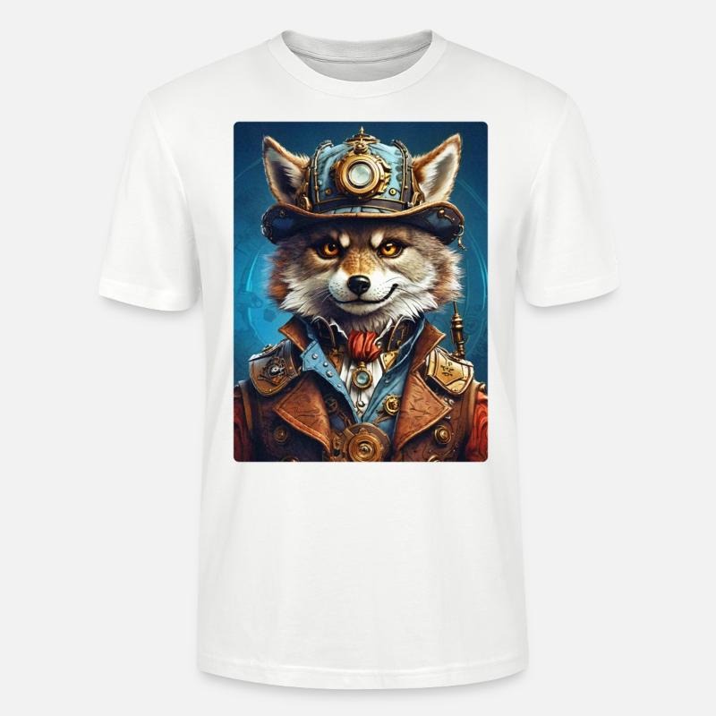 Steampunk Wolf 1.15 - Stanley/Stella Unisex Bio-T-Shirt CRAFTER - Weiß