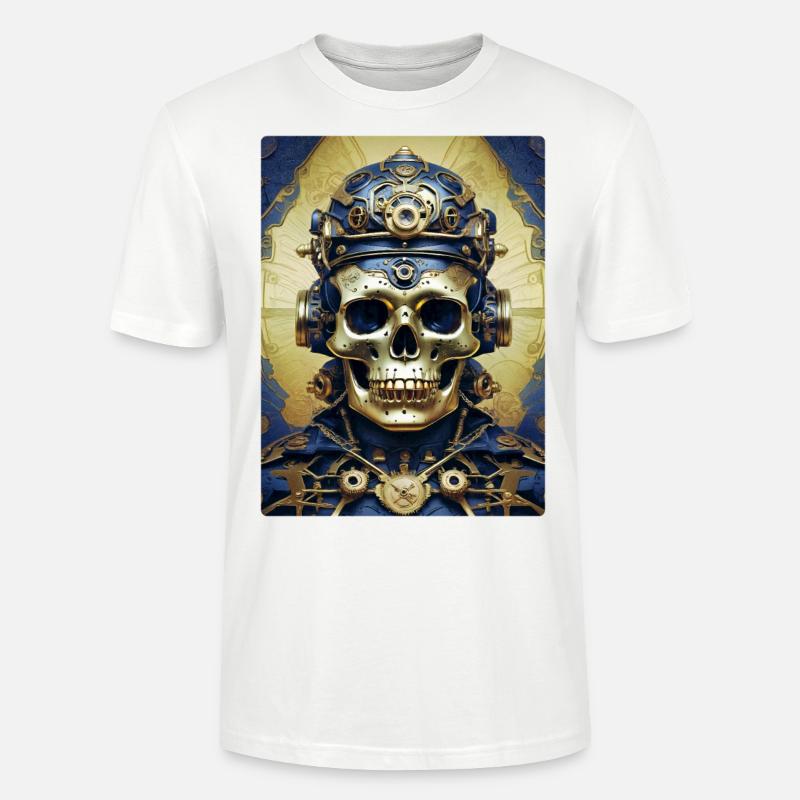 Steampunk Skull 1.3 - Stanley/Stella Unisex Bio-T-Shirt CRAFTER - Weiß