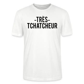 TRÈS TCHATCHEUR - T-shirt bio CRAFTER Stanley Stella Unisexe - blanc - Devant - Alina (178cm) & Michal (187cm)