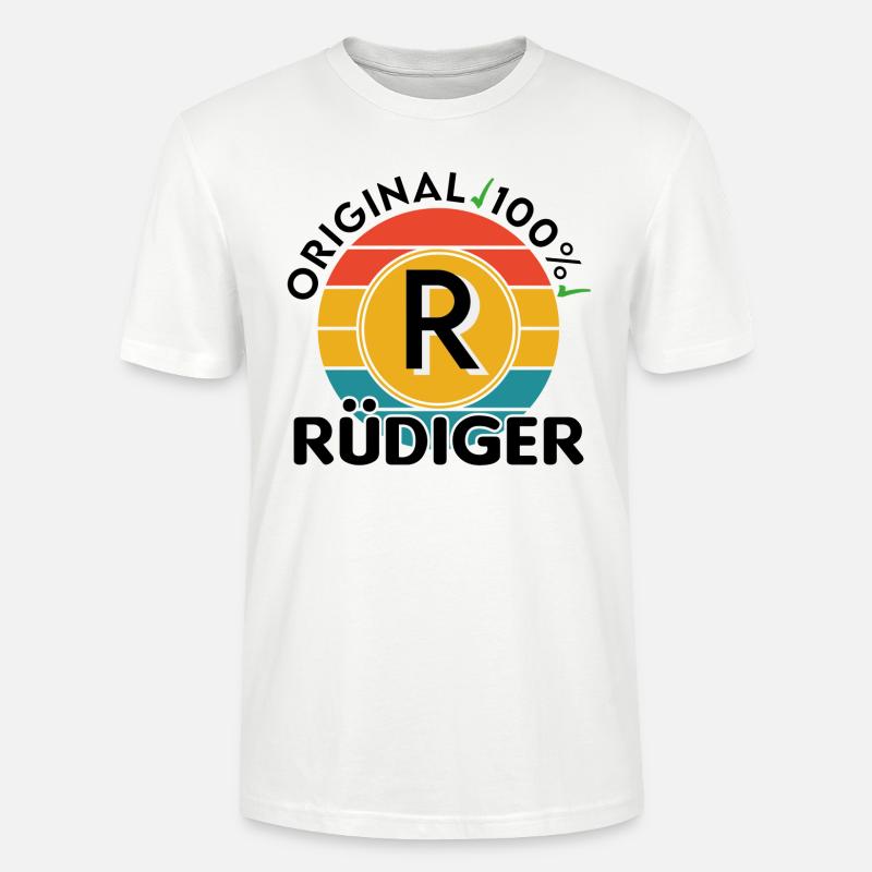 Rüdiger - Stanley/Stella Unisex Bio-T-Shirt CRAFTER - Weiß