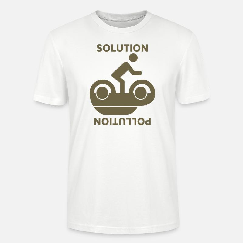 Environmental thinking (solution pollution) - Stanley/Stella CRAFTER Unisex Organic T-Shirt - white