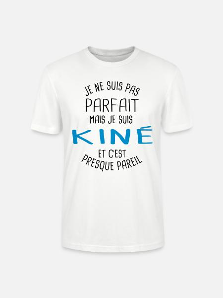 Pas parfait mais kiné - T-shirt bio CRAFTER Stanley Stella Unisexe - blanc