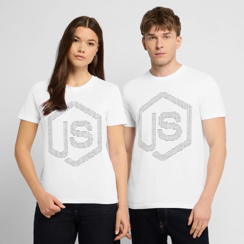 JavaScript Node.js ASCII logo (black) Stanley/Stella CRAFTER Unisex Organic T-Shirt