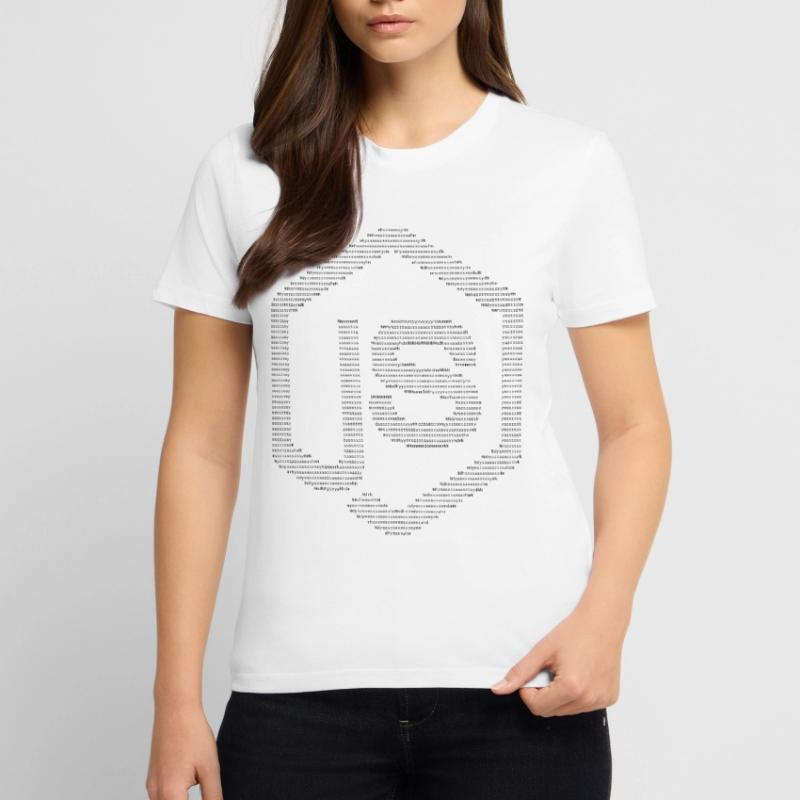 Logo JavaScript Node.js ASCII (noir) T-shirt bio CRAFTER Stanley Stella Unisexe