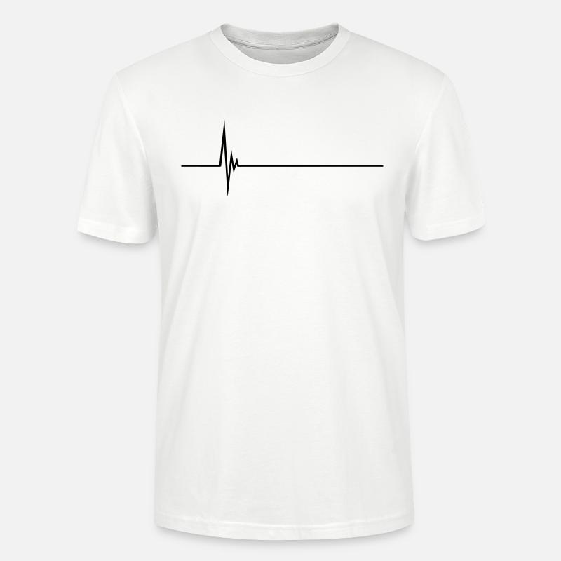 Pulse Heartbeat - Stanley/Stella Unisex Bio-T-Shirt CRAFTER - Weiß