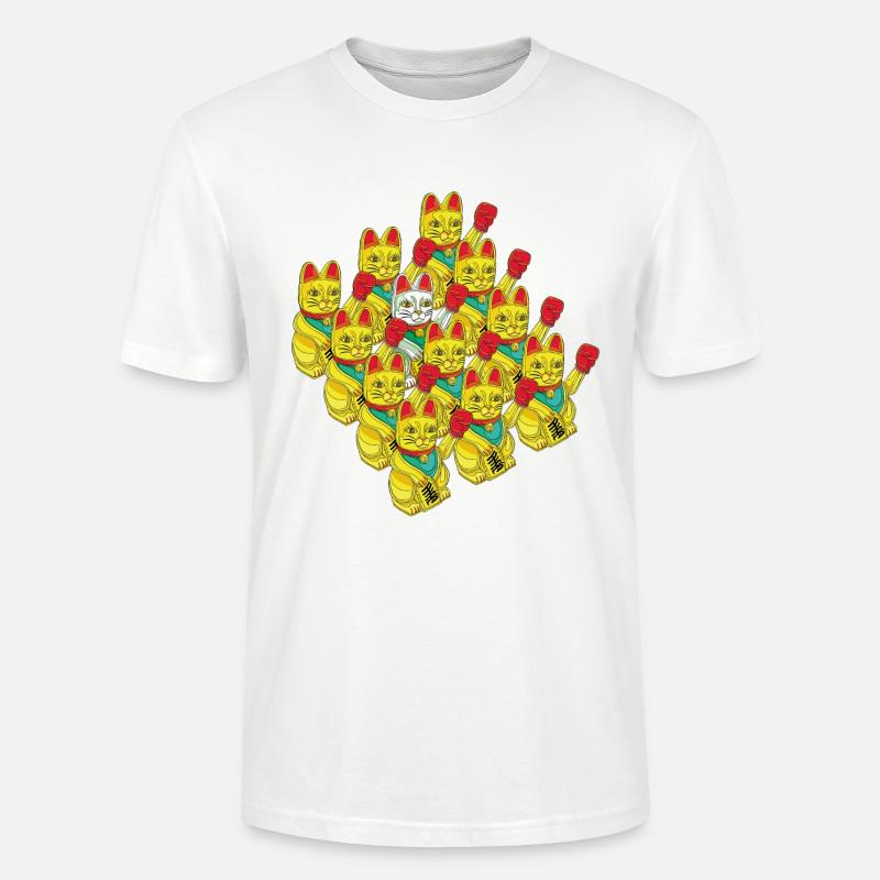 ARMÉE DE CHATS BOXEURS - T-shirt bio CRAFTER Stanley Stella Unisexe - blanc