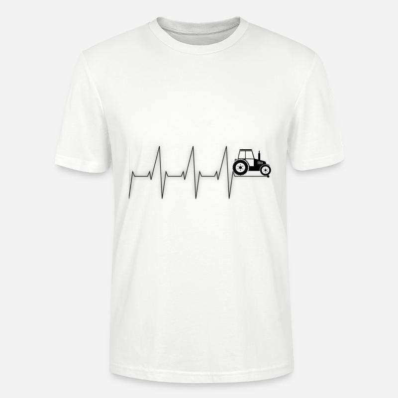 Traktor Ekg - Stanley/Stella Unisex Bio-T-Shirt CRAFTER - Weiß