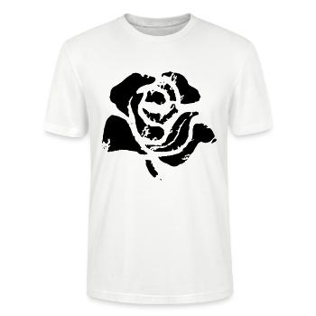 Rose - Stanley/Stella Unisex Bio-T-Shirt CRAFTER - Weiß - Vorne - Alina (178cm) & Michal (187cm)