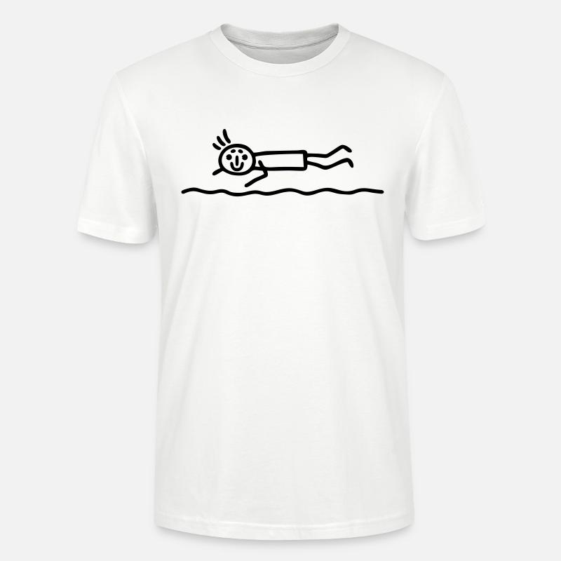 Strichmännchen krabbeln - Stanley/Stella Unisex Bio-T-Shirt CRAFTER - Weiß