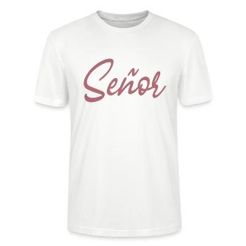 Señor Verlobungsbräutigam wird Hochzeitsfeier sein - Stanley/Stella Unisex Bio-T-Shirt CRAFTER - Weiß - Vorne - Alina (178cm) & Michal (187cm)