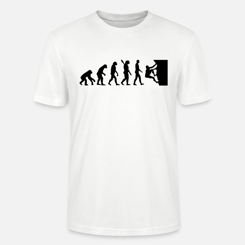 Evolution climbing - Stanley/Stella CRAFTER Unisex Organic T-Shirt - white