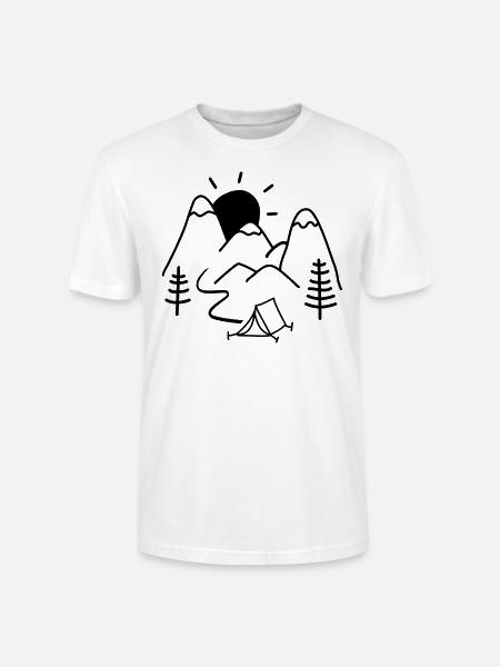 camping - Stanley/Stella CRAFTER Unisex Organic T-Shirt - white