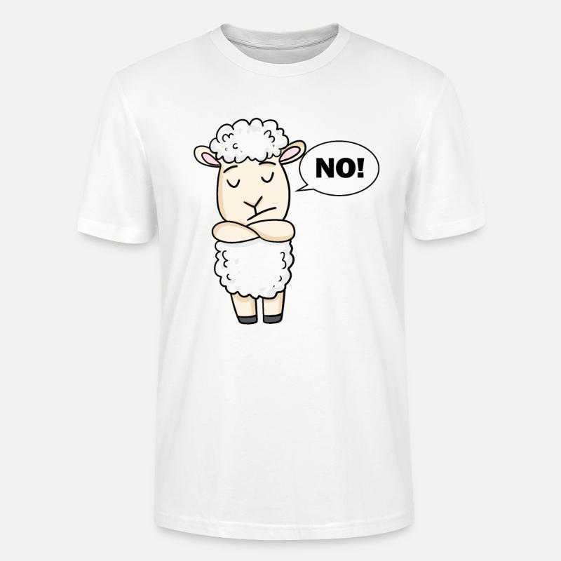 Schaf Nein - Stanley/Stella Unisex Bio-T-Shirt CRAFTER - Weiß