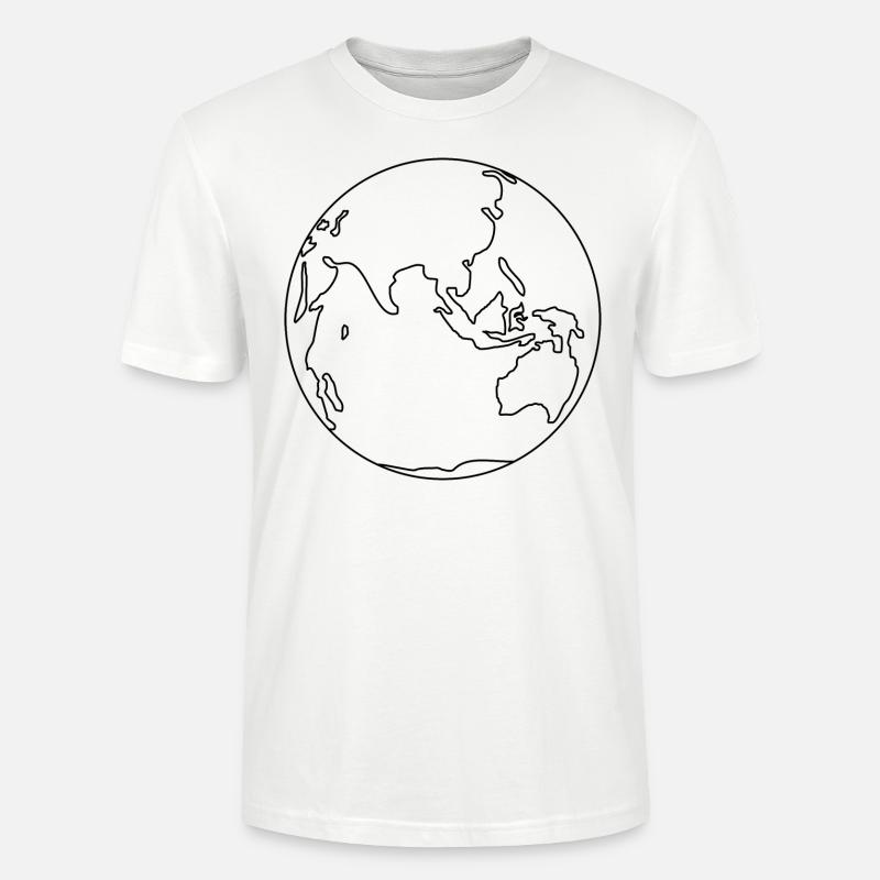 Erde - Stanley/Stella Unisex Bio-T-Shirt CRAFTER - Weiß