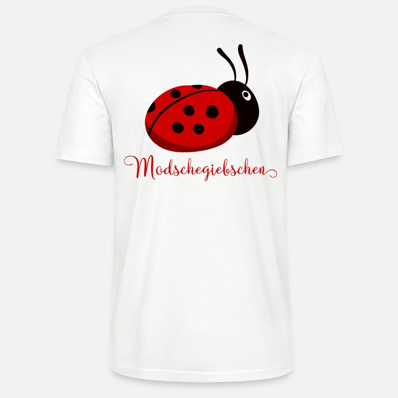 Modschegiebchen Marienkäfer Sächsisch Geschenkidee - Stanley/Stella Unisex Bio-T-Shirt CRAFTER - Weiß