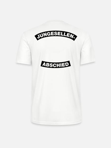 Junggesellenabschied Rahmen Element 1C (MC-Style) - Stanley/Stella Unisex Bio-T-Shirt CRAFTER - Weiß