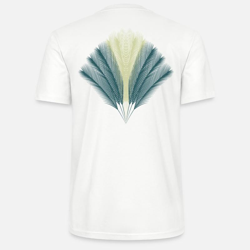 Feder-Fächer - Stanley/Stella Unisex Bio-T-Shirt CRAFTER - Weiß