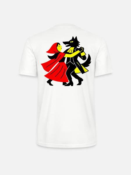 Walzer mit dem Wolf - Stanley/Stella Unisex Bio-T-Shirt CRAFTER - Weiß