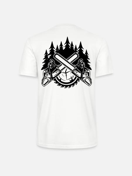 Tronçonneuses - T-shirt bio CRAFTER Stanley Stella Unisexe - blanc