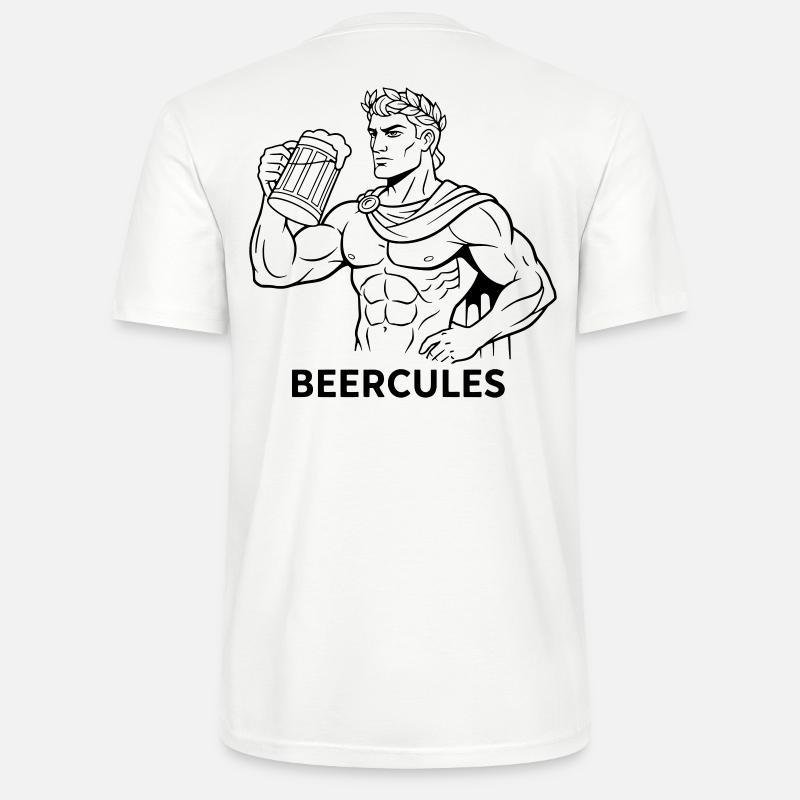 Beercules - Stanley/Stella Unisex Bio-T-Shirt CRAFTER - Weiß