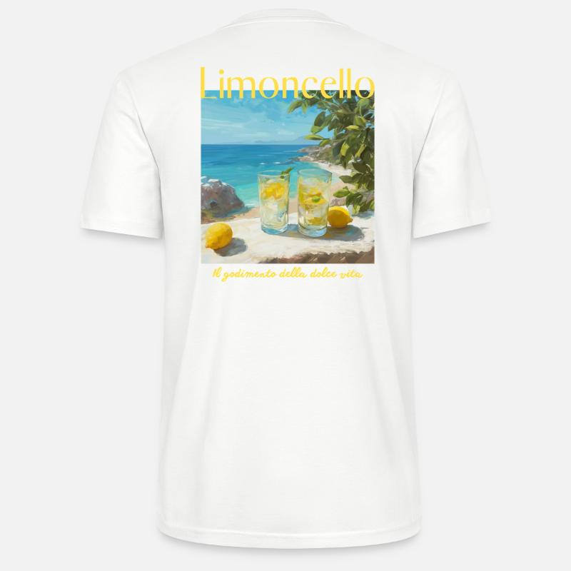 Limonecello am Strand - Stanley/Stella Unisex Bio-T-Shirt CRAFTER - Weiß
