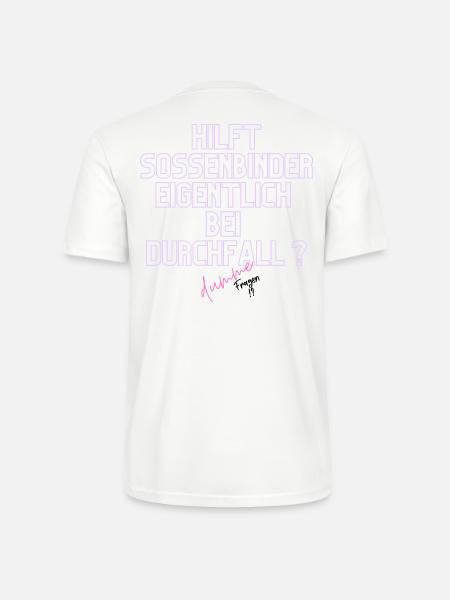 Durchfall Humor Neontext - Stanley/Stella Unisex Bio-T-Shirt CRAFTER - Weiß