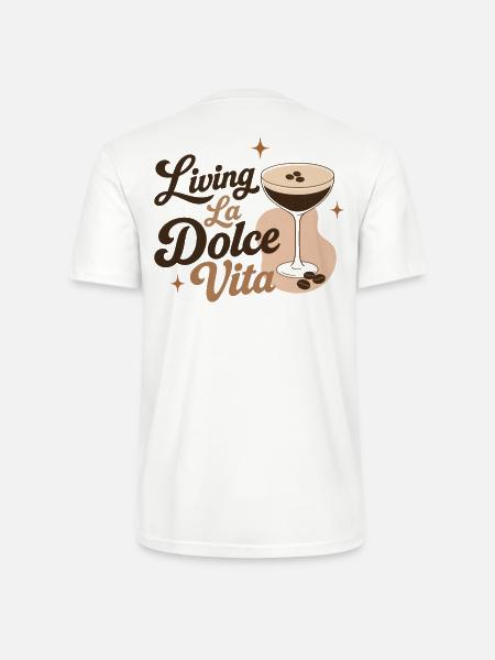 Dolce Vita Retro Espresso Martini - Stanley/Stella Unisex Bio-T-Shirt CRAFTER - Weiß