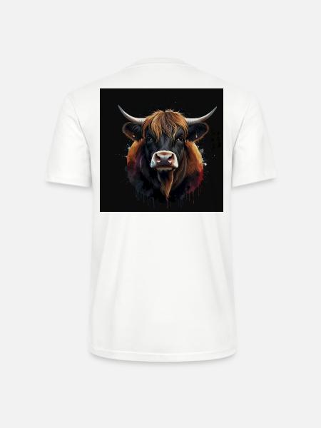 Highland Cattle - Stanley/Stella Unisex Bio-T-Shirt CRAFTER - Weiß