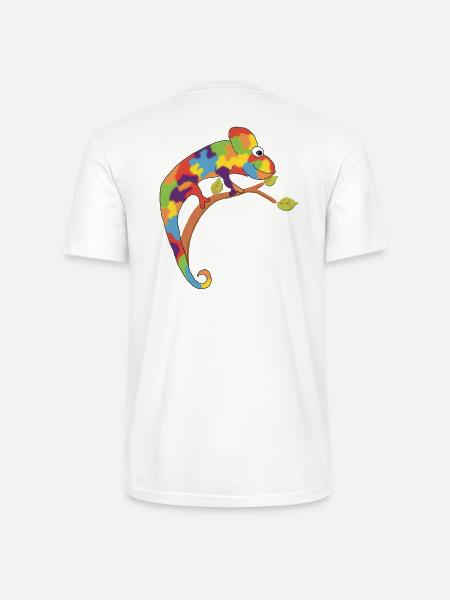 Ich bin ein Chamäleon - Stanley/Stella Unisex Bio-T-Shirt CRAFTER - Weiß