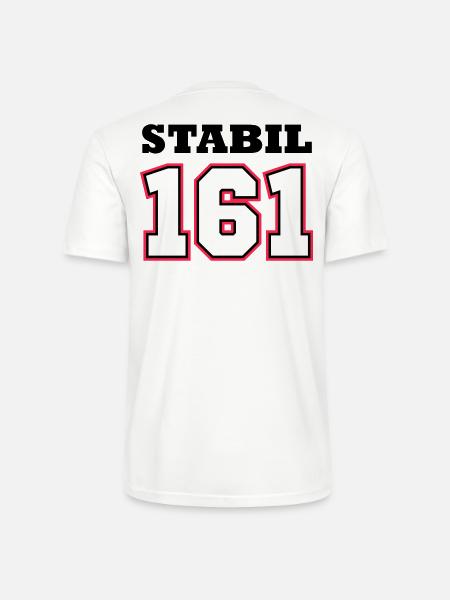 STABIL 161 - FOOTBALL RED - Stanley/Stella Unisex Bio-T-Shirt CRAFTER - Weiß