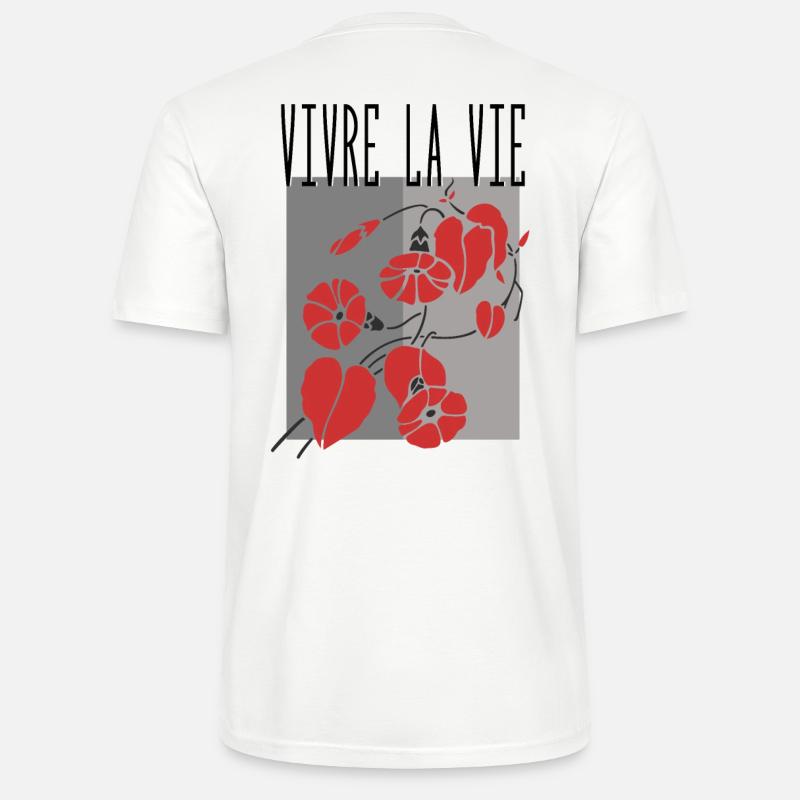 Lebe das Leben - Stanley/Stella Unisex Bio-T-Shirt CRAFTER - Weiß