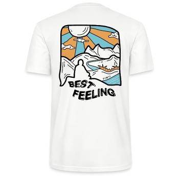 Best Feeling - Stanley/Stella CRAFTER Unisex Organic T-Shirt - white - Back - Michal (187cm)