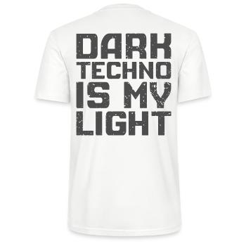 Dark Techno Is My Light Version 2 - T-shirt bio CRAFTER Stanley Stella Unisexe - blanc - Dos - Michal (187cm)