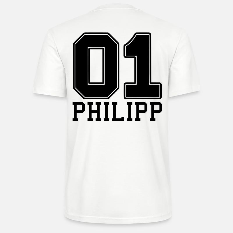 Philipp Name Vorname - Stanley/Stella Unisex Bio-T-Shirt CRAFTER - Weiß
