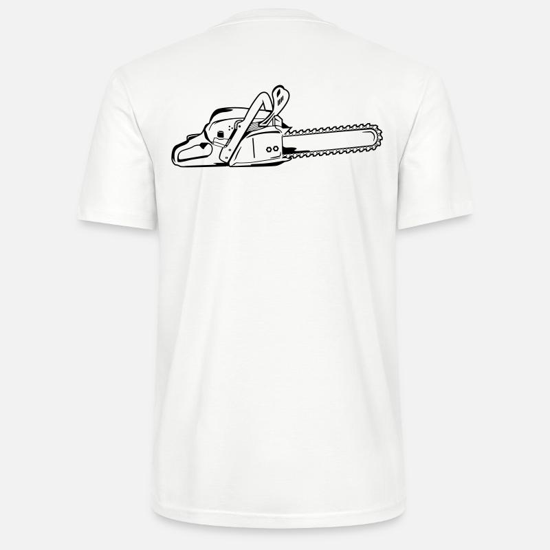 Tronçonneuse - T-shirt bio CRAFTER Stanley Stella Unisexe - blanc